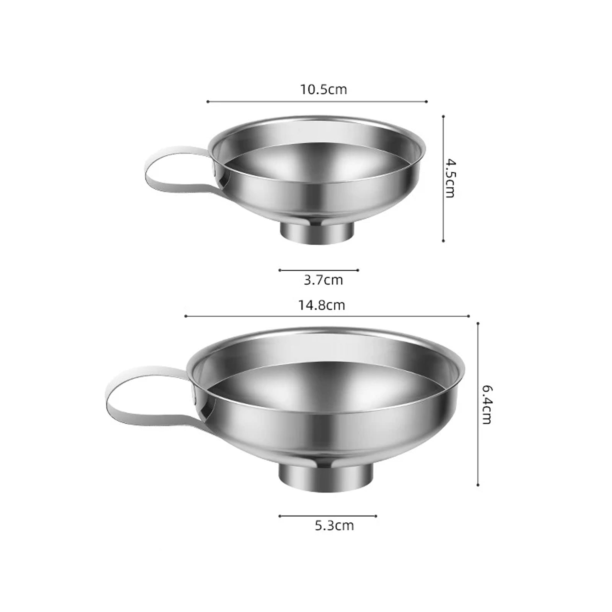 Stainless Steel Wide Mouth Canning Funnel – Set of 2 - KitchenEnvy