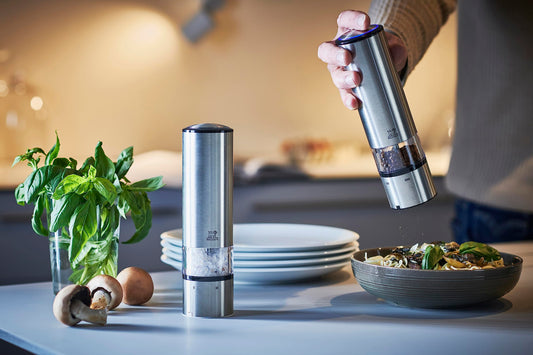 Elis Sense Duo Kit - Electric Salt/Pepper Mills - Stainless Steel - KitchenEnvy
