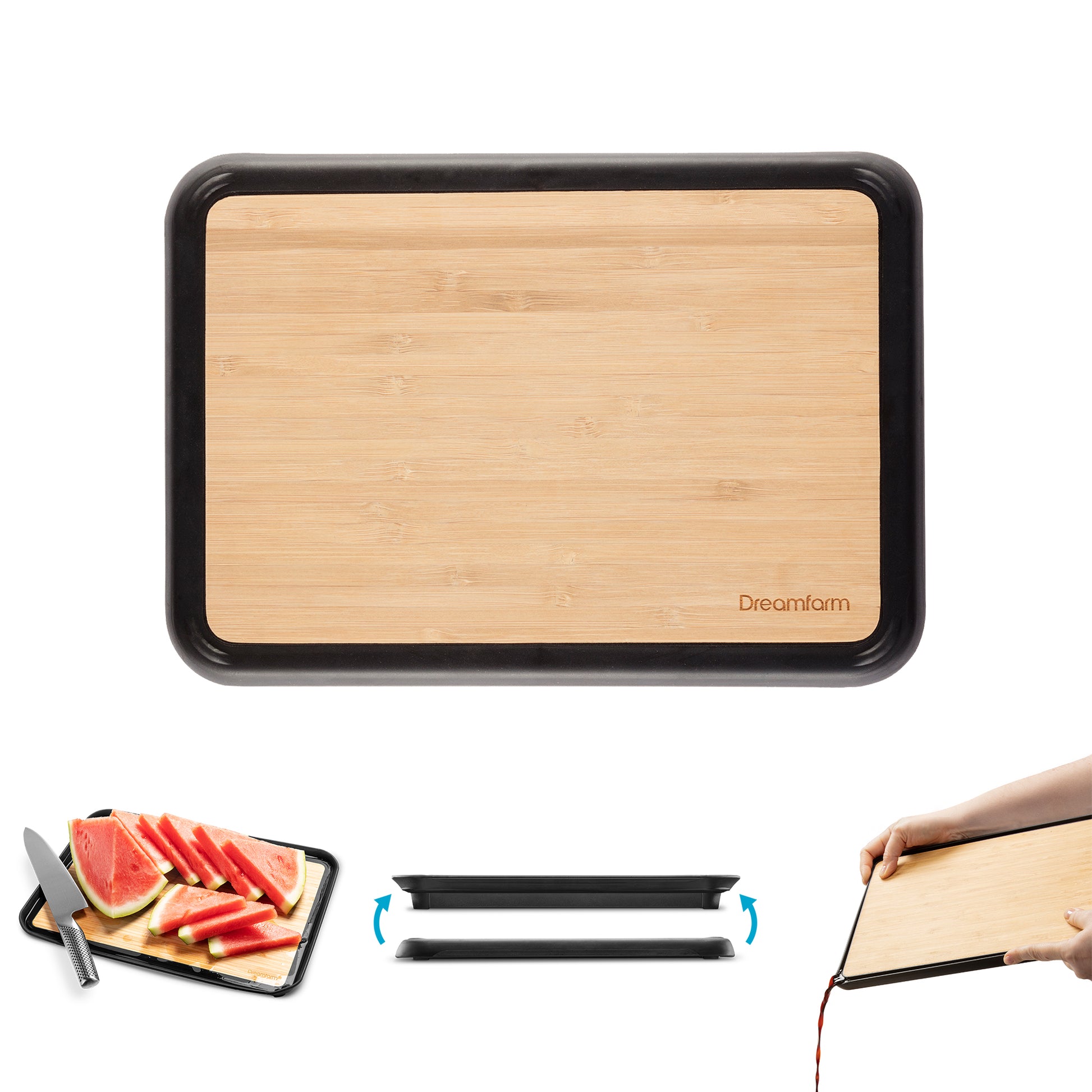 Bamboo Flip Edge Cutting Board - KitchenEnvy