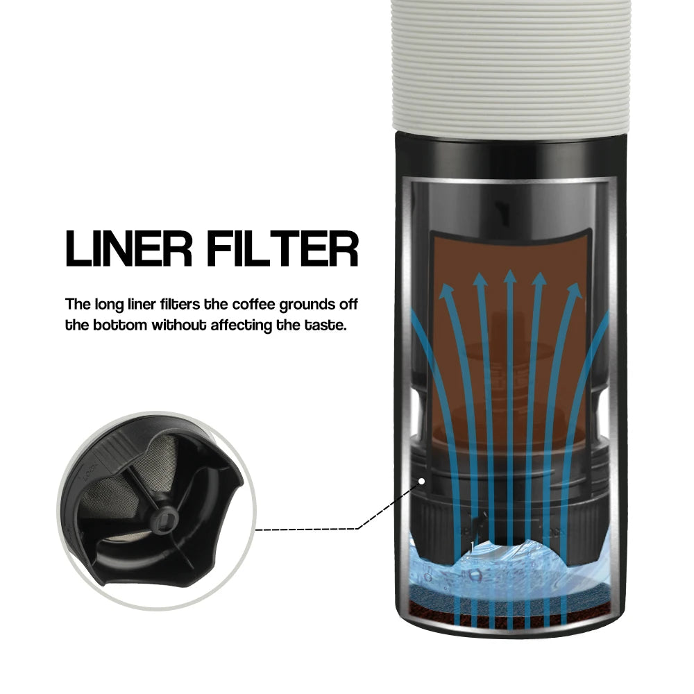 350ML Coffee Portable French Press - KitchenEnvy
