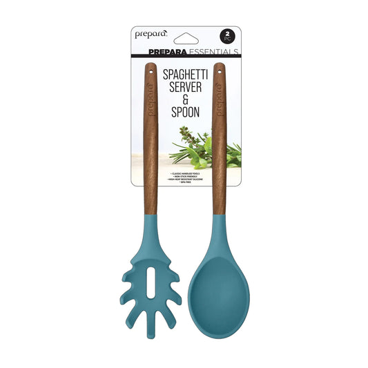 Silicone Spaghetti & Solid Spoon 2/ST - Kitchen Envy