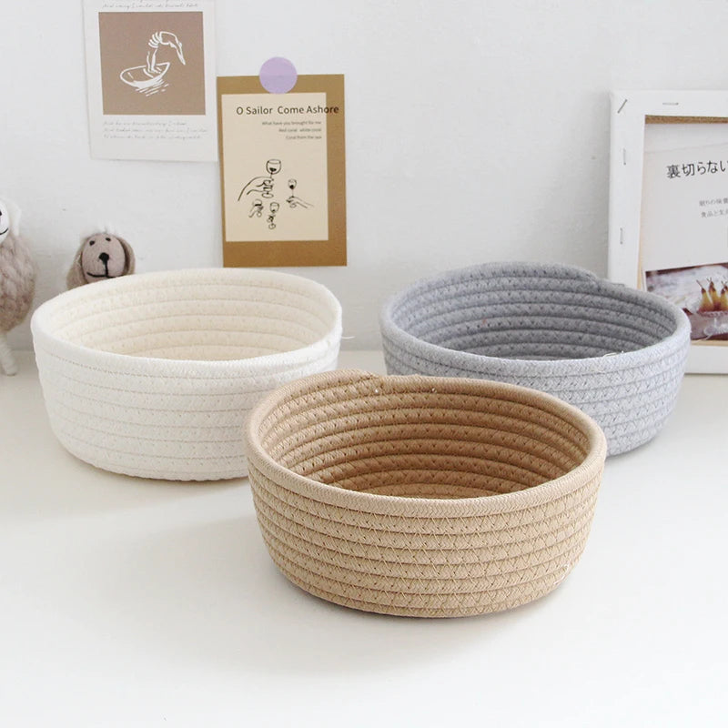 Nordic Cotton Rope Storage Baskets - KitchenEnvy