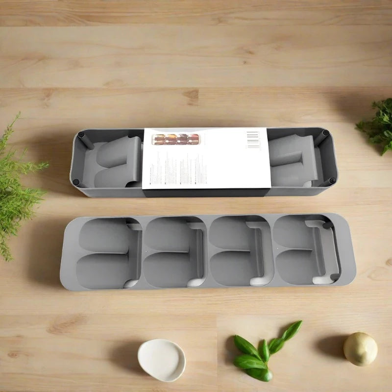 8 Grids Spice Rack Cupboard Organizer
