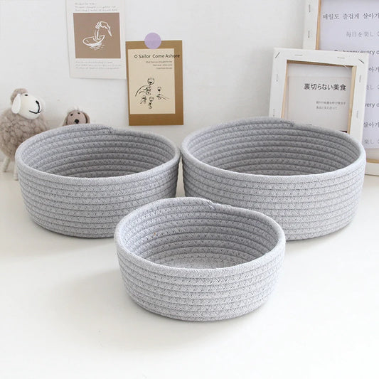 Nordic Cotton Rope Storage Baskets - KitchenEnvy