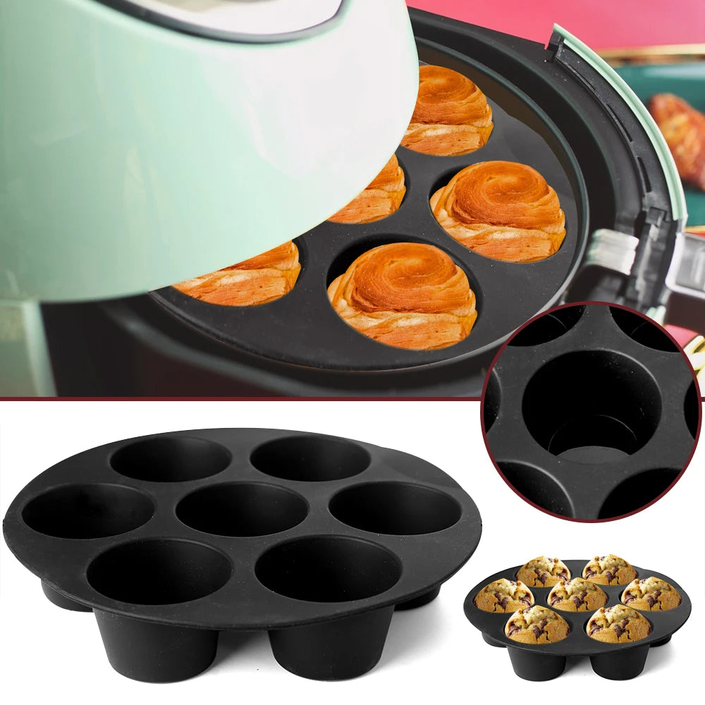 7 Hole Silicone Cake Mold - KitchenEnvy
