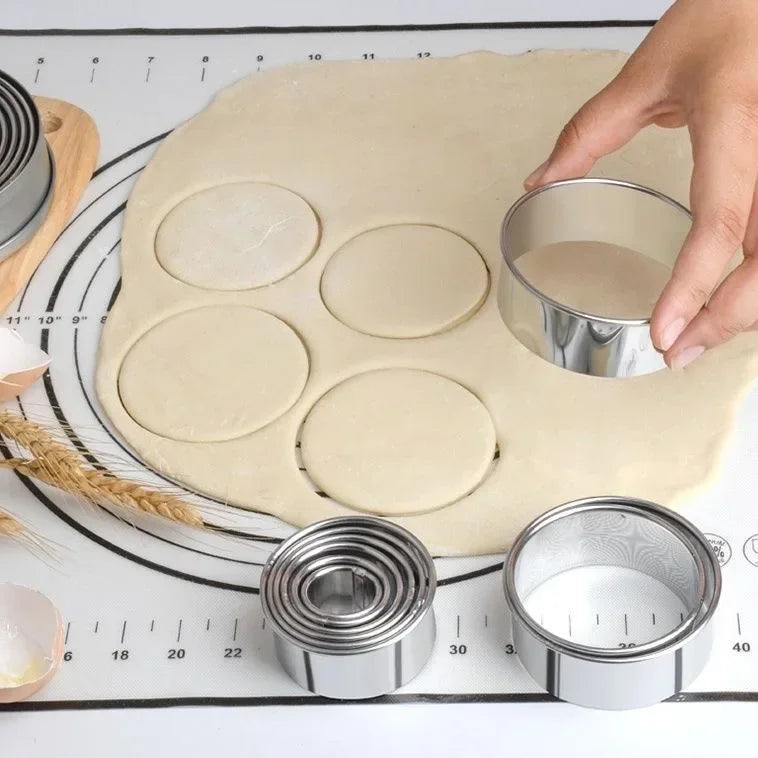 Stainless Steel Cookie Cutters (5pcs Set) - KitchenEnvy