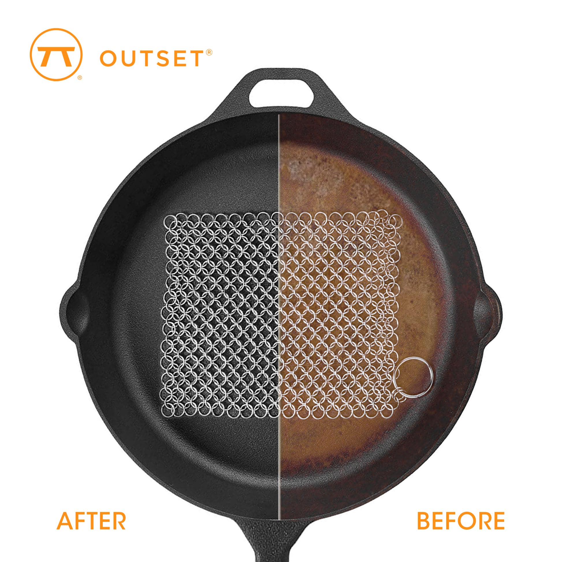 Chain Mail Cast Iron Cleaner - KitchenEnvy