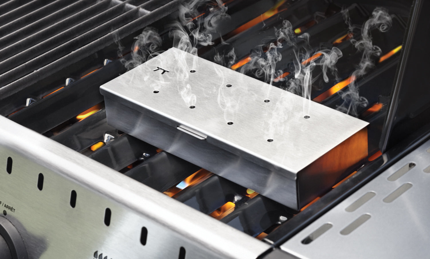 Wood Chip Smoking Box, Stainless Steel - KitchenEnvy