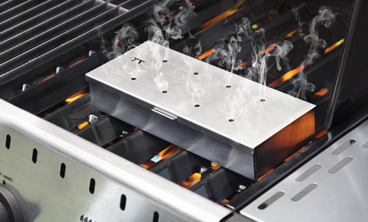 Wood Chip Smoking Box, Stainless Steel - KitchenEnvy