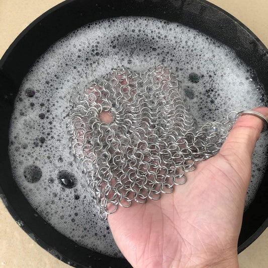 Chain Mail Cast Iron Cleaner - KitchenEnvy
