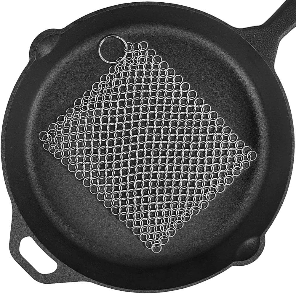 Chain Mail Cast Iron Cleaner - KitchenEnvy