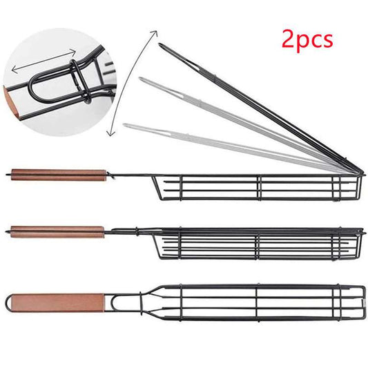 KitchenEnvy BBQ Mesh Basket - Set of 2 - KitchenEnvy