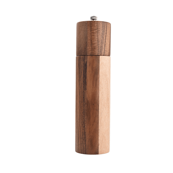 KitchenEnvy Cylindrical Acacia/Ceramic Mill - KitchenEnvy