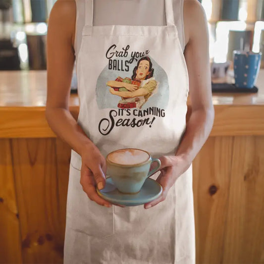 Apron - Grab your balls It's Canning Season - Kitchen Envy