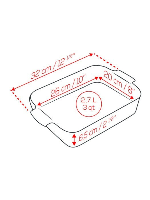 Appolia - Ceramic Bakeware - Rectangular - Kitchen Envy