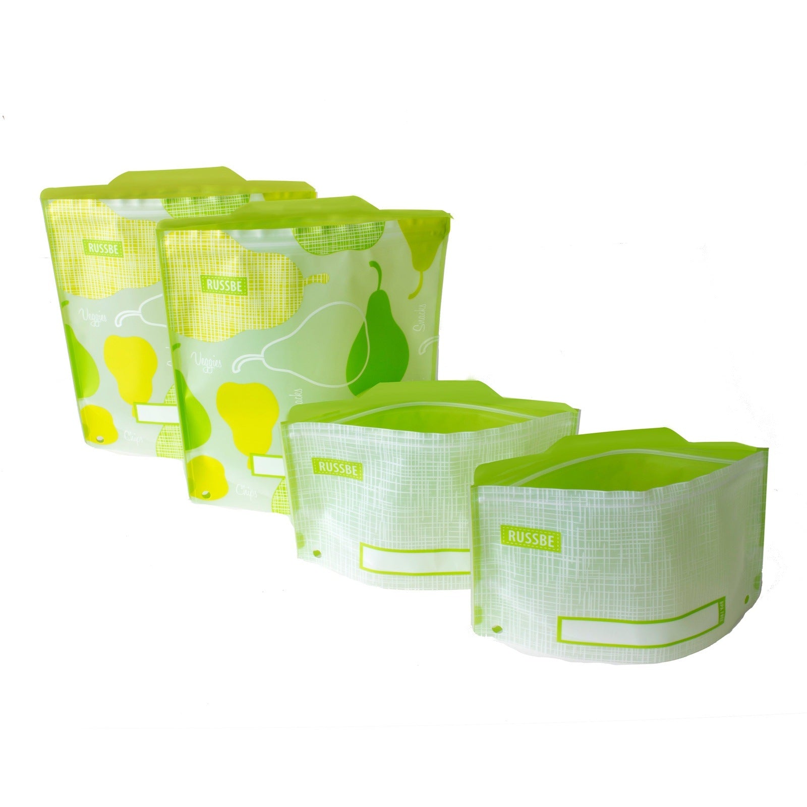 RUSSBE Snack/Sandwich Bags - Pack of 4 - KitchenEnvy