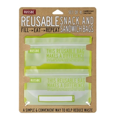 RUSSBE Snack/Sandwich Bags - Pack of 4 - KitchenEnvy