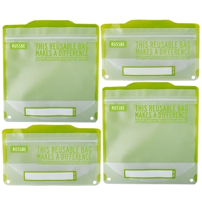 RUSSBE Snack/Sandwich Bags - Pack of 4 - KitchenEnvy
