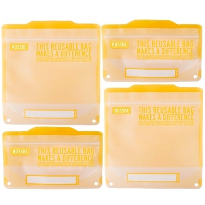 RUSSBE Snack/Sandwich Bags - Pack of 4 - KitchenEnvy