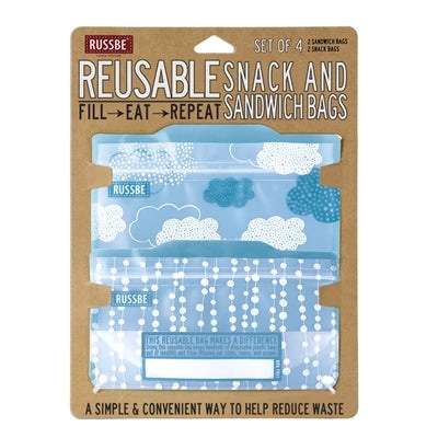RUSSBE Snack/Sandwich Bags - Pack of 4 - KitchenEnvy