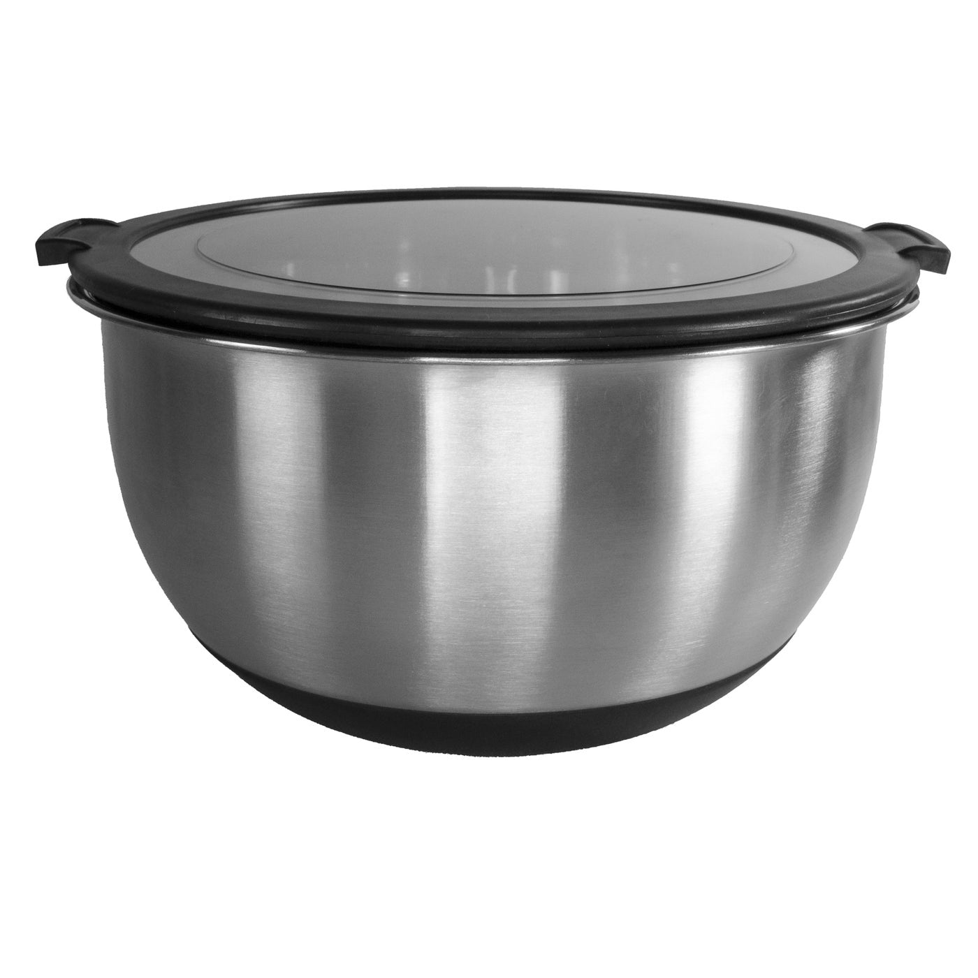 KITCHEN BASICS Anti-Skid Bowl SS/Transparent Lid - KitchenEnvy