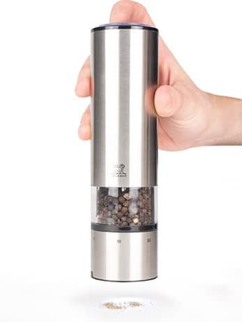Elis Sense Duo - Electric Salt/Pepper Mills - Stainless Steel - Kitchen Envy