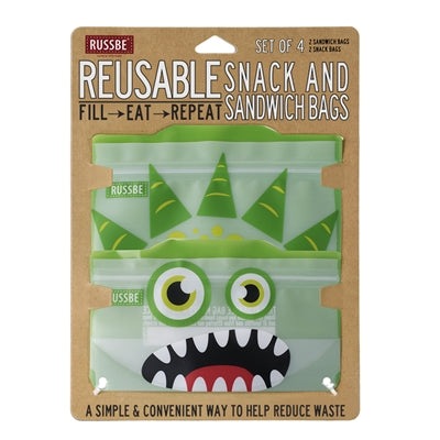 RUSSBE Snack/Sandwich Bags - Pack of 4 - KitchenEnvy