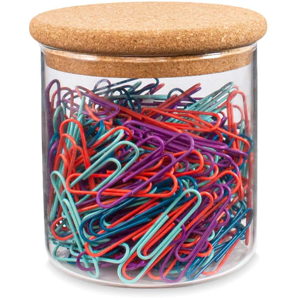 KITCHEN BASICS Canister Borosilicate/Cork Lid - KitchenEnvy