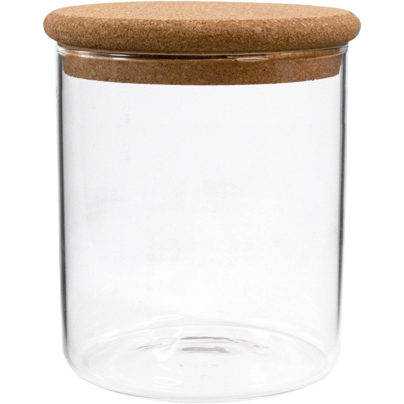 KITCHEN BASICS Canister Borosilicate/Cork Lid - KitchenEnvy