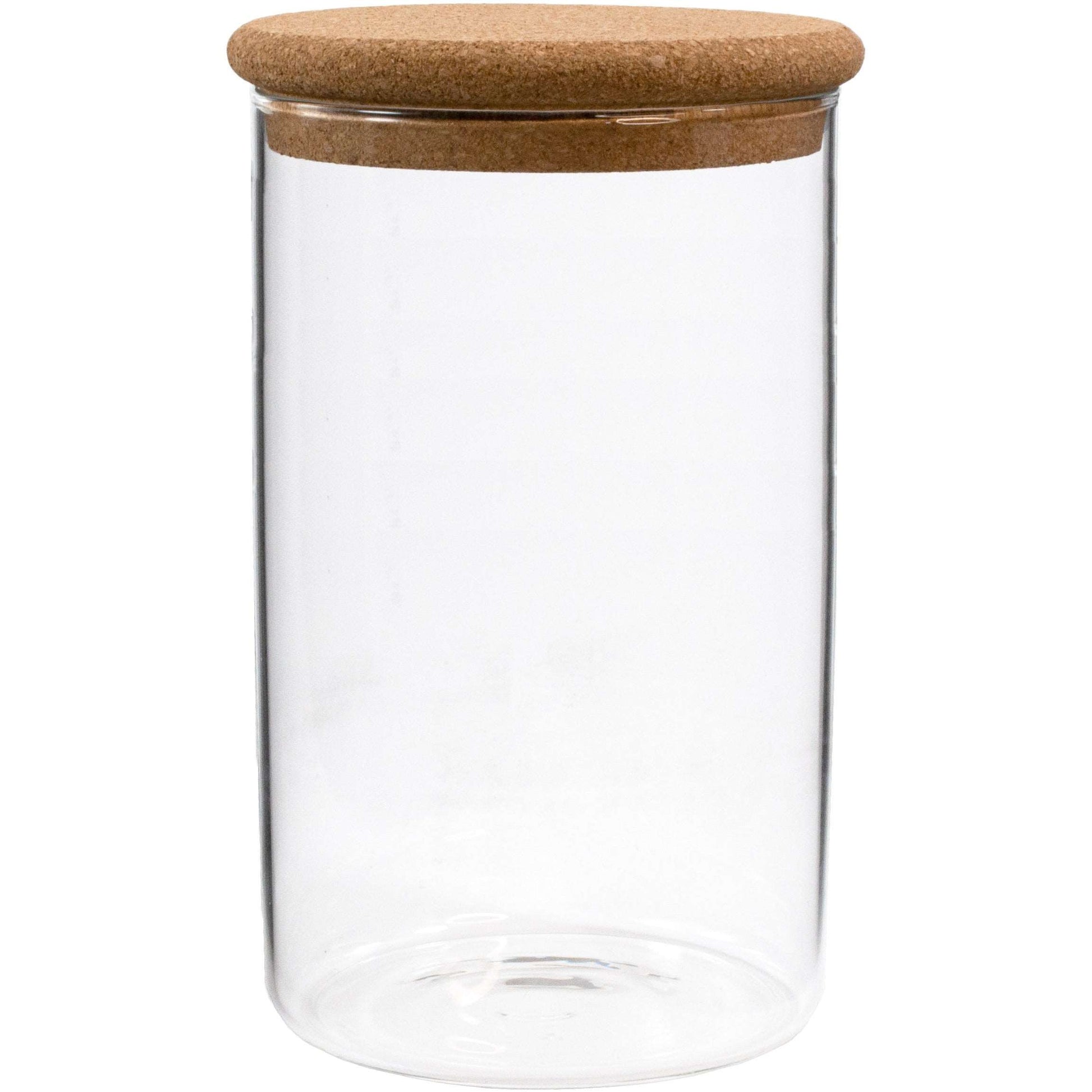 KITCHEN BASICS Canister Borosilicate/Cork Lid - KitchenEnvy