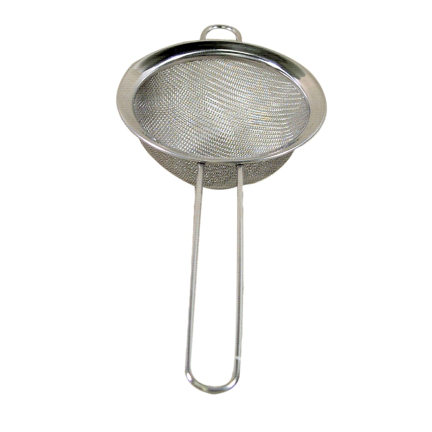 KITCHEN BASICS Strainer w/handle - Fine Mesh SS - KitchenEnvy