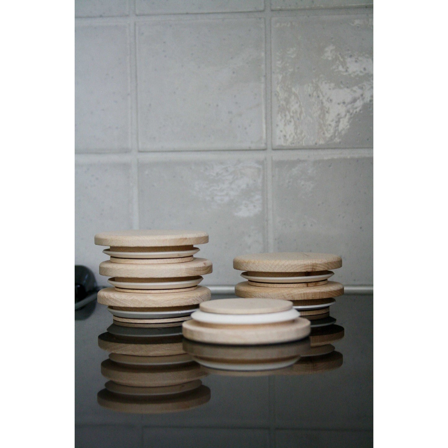 KitchenEnvy Beech Wood Lids - KitchenEnvy