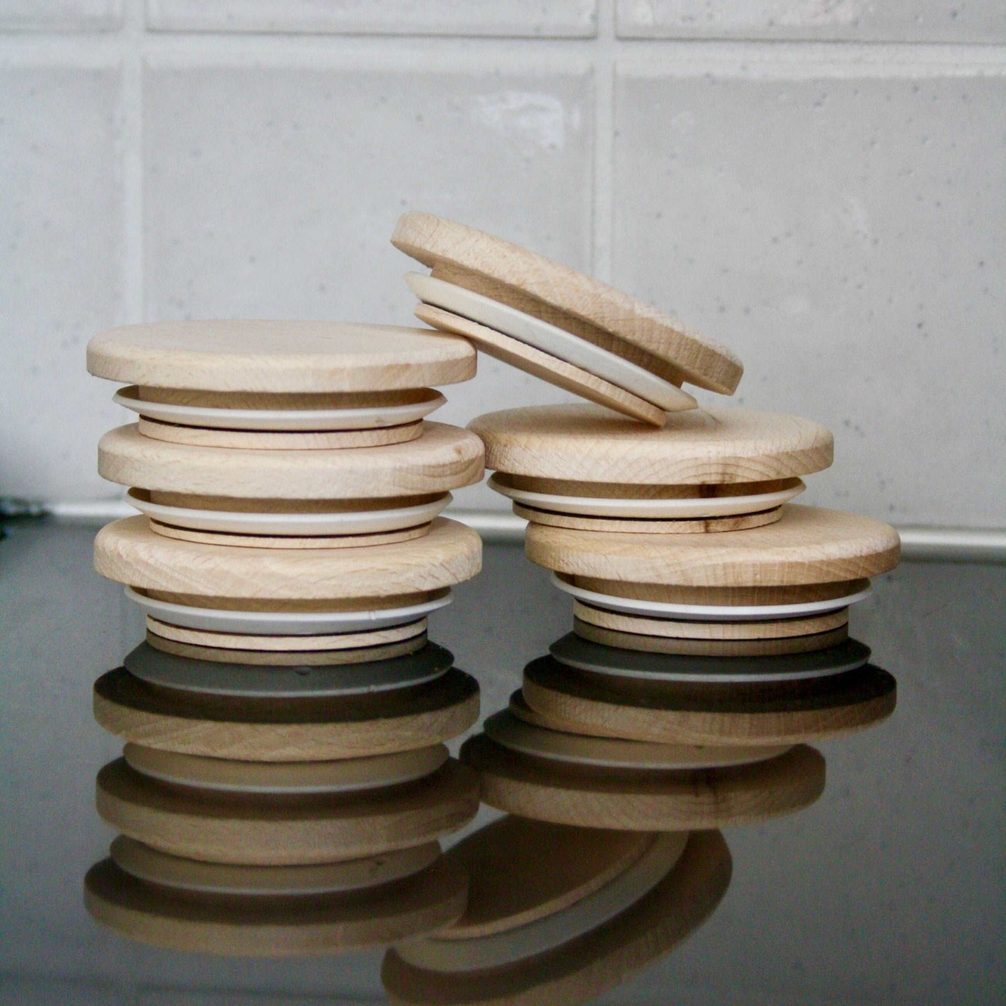 KitchenEnvy Beech Wood Lids - KitchenEnvy