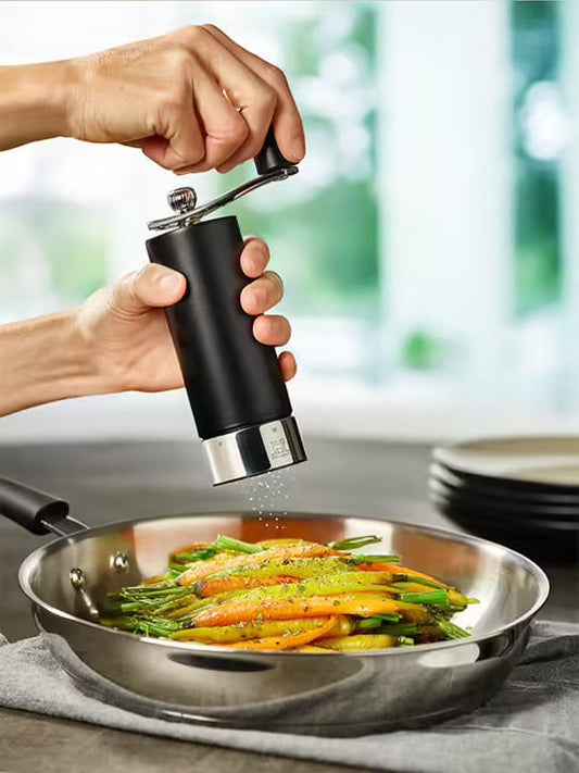 Isen - Salt/Pepper Mills - Beechwood + Steel - Kitchen Envy