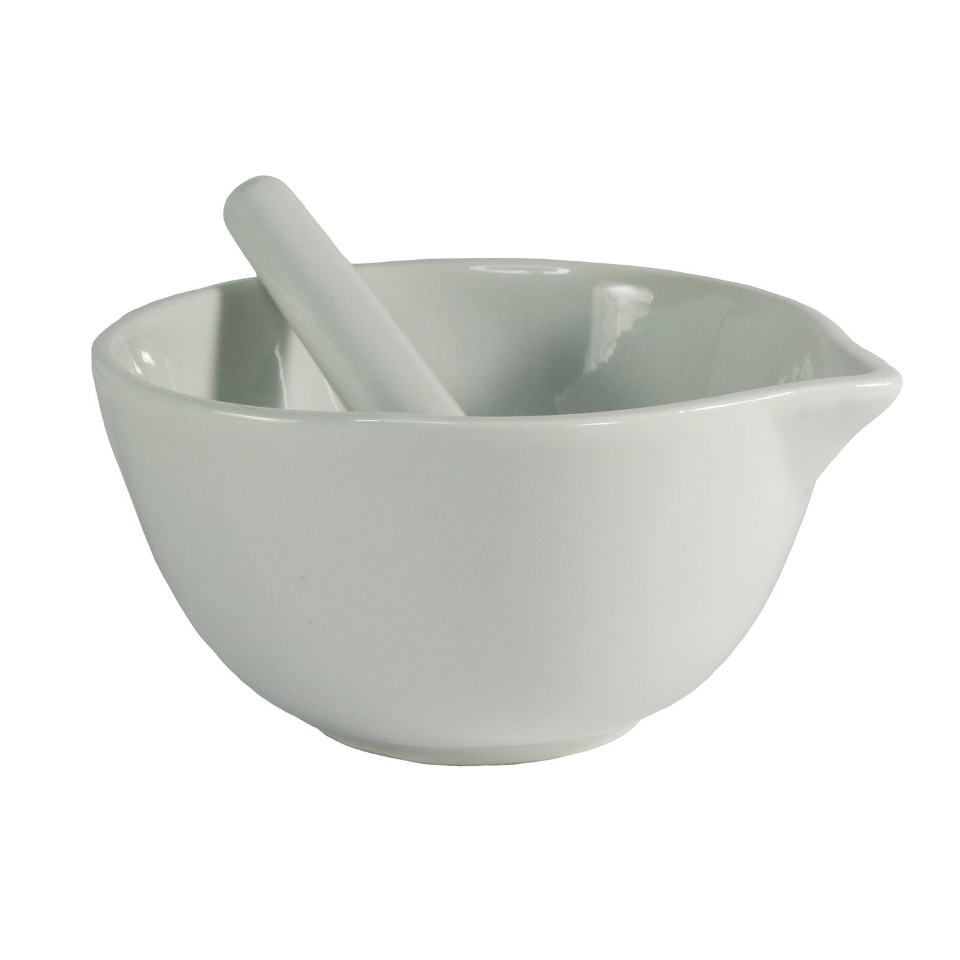 KITCHEN BASICS Mortar & Pestle 400ml/13oz Porcelain - KitchenEnvy