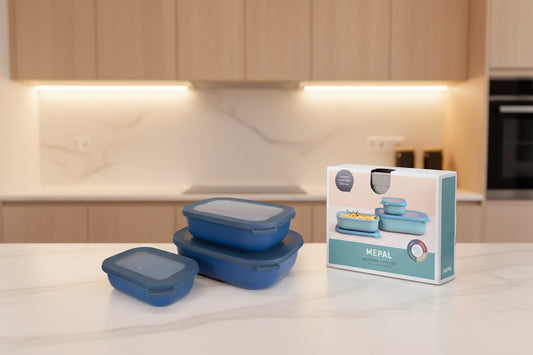 Mepal CIRQULA Multi-Bowl Set 3PC - Rectangular - KitchenEnvy