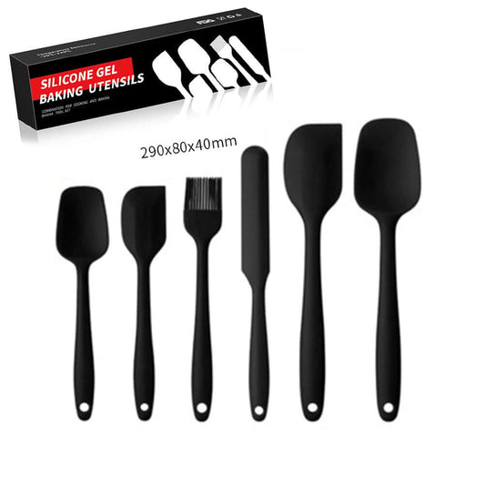 KitchenEnvy 6PC Silicone Spatula Set - KitchenEnvy