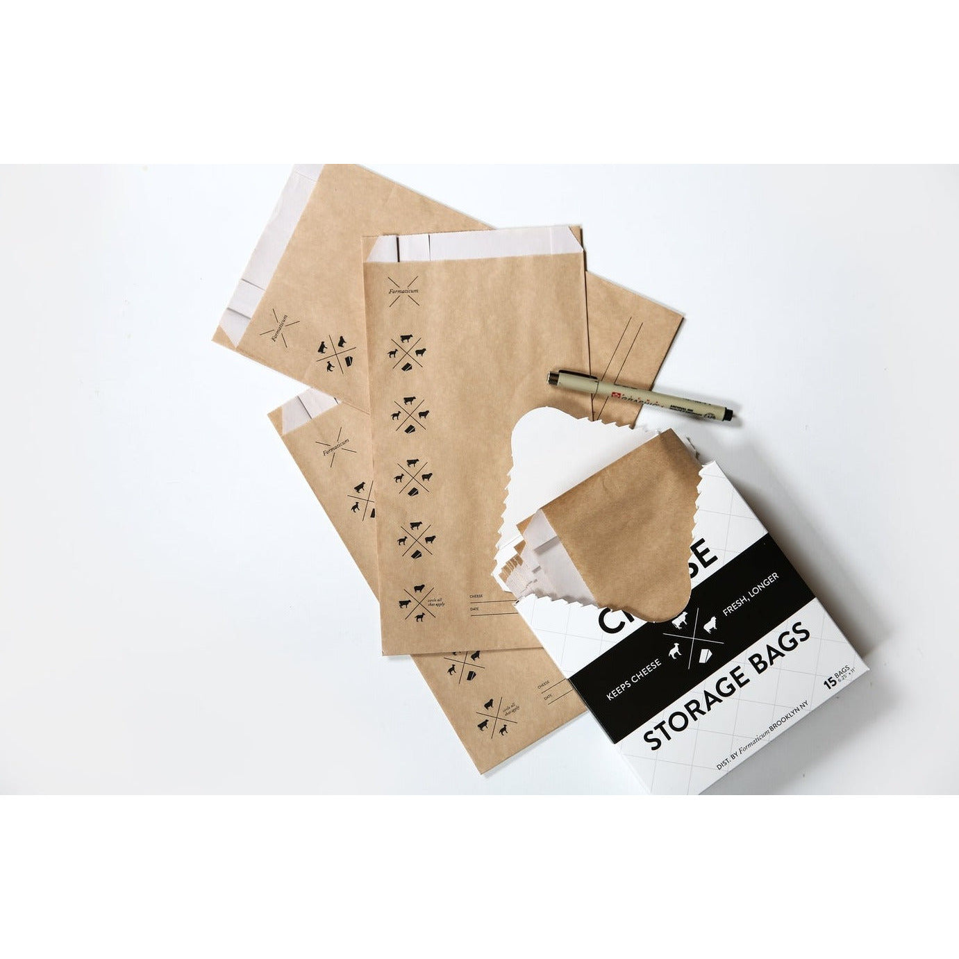 FORMATICUM Cheese Storage Bags - Pack of 15 - KitchenEnvy