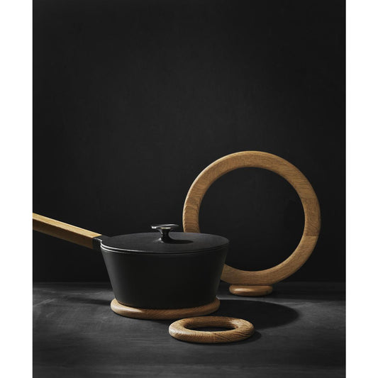 MORSO Saucepan w/Lid - 1.7L/1.5Q - Cast Iron - Wood Handle - KitchenEnvy