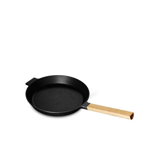 MORSO Fry Pan - 28cm/11" - Cast Iron - Wood Handle - KitchenEnvy
