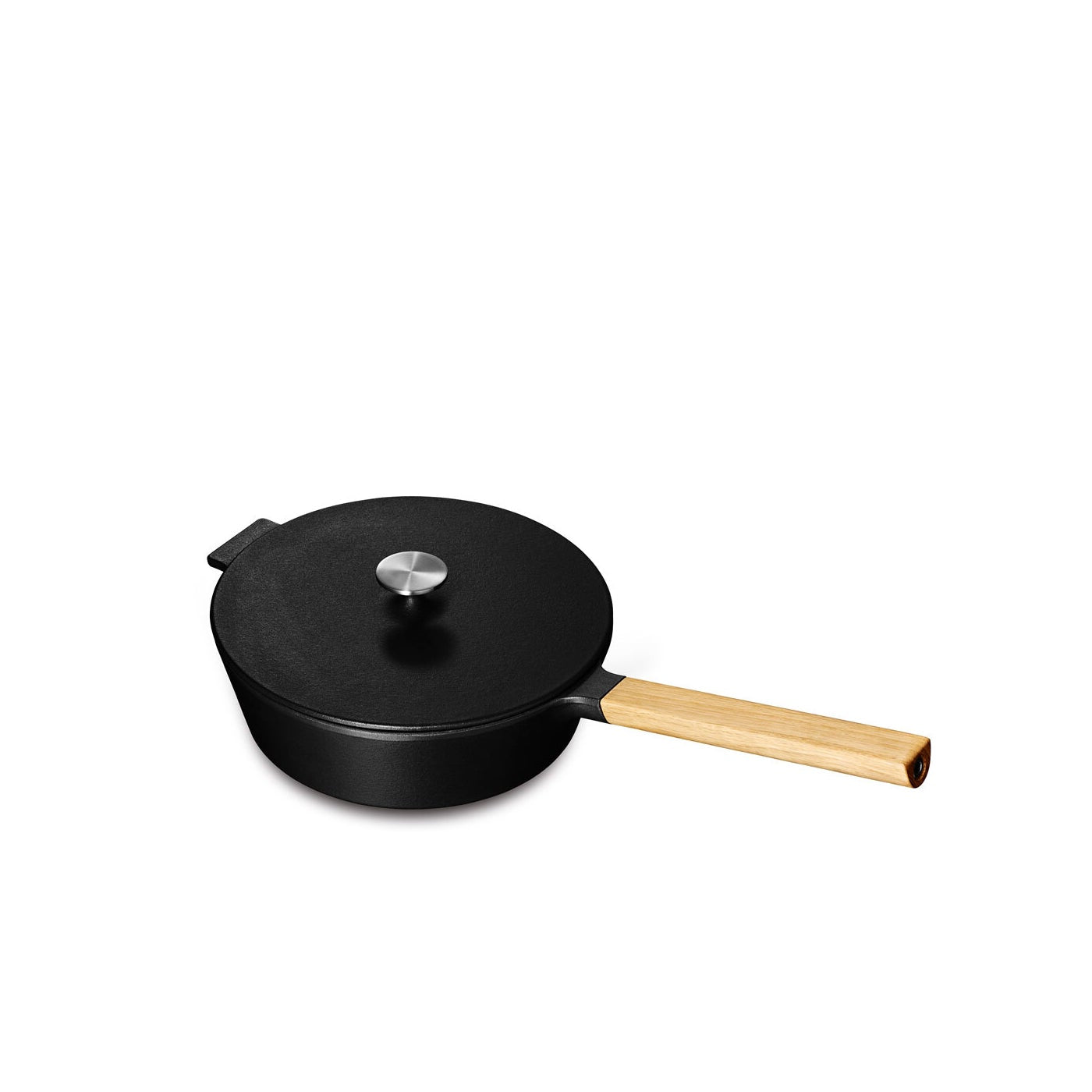 MORSO Saute Pan w/Lid - 25cm/10" - Cast Iron - Wood Handle - KitchenEnvy