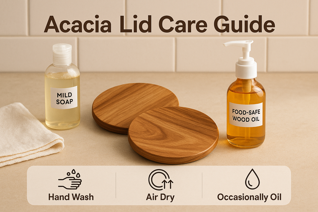 Cleaning and Maintaining Acacia Lids