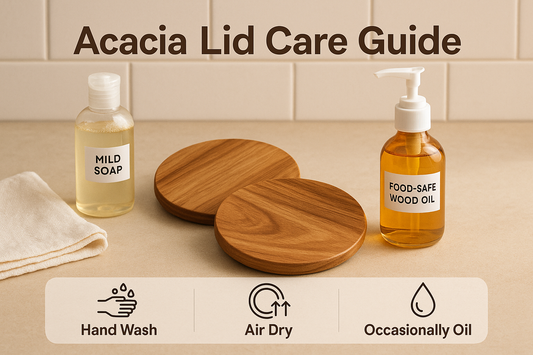 Cleaning and Maintaining Acacia Lids