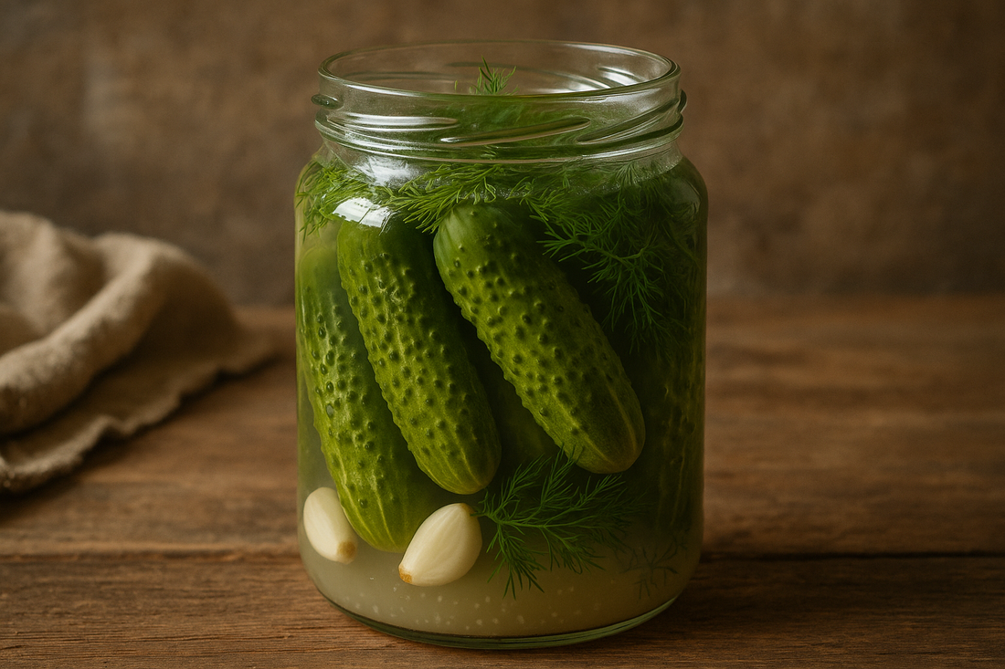 Fermented Garlic-Dill Pickles
