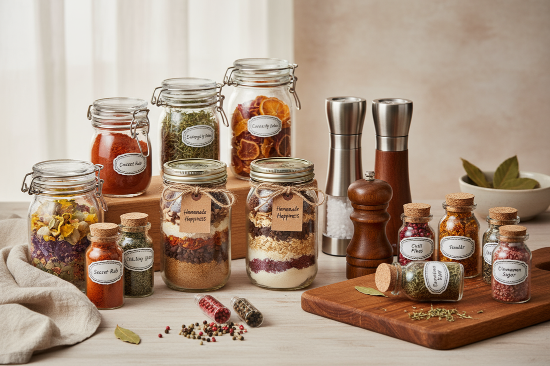 Gift Ideas Using Jars and Mills