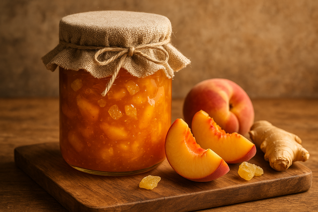 Gingered Peach Preserves