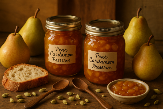 Homemade Pear Cardamom Preserve - Kitchen Envy
