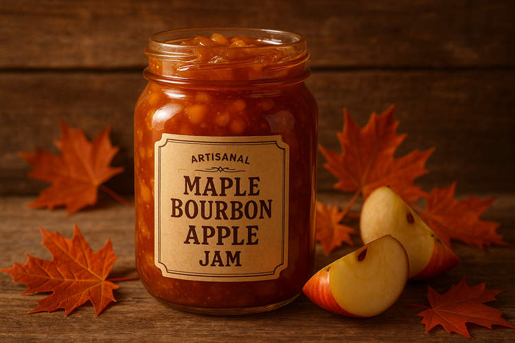 Maple Bourbon Apple Jam | KitchenEnvy