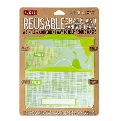 RUSSBE Snack/Sandwich Bags - Pack of 4 - KitchenEnvy