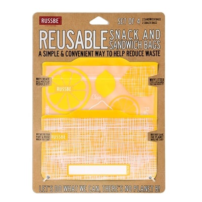 RUSSBE Snack/Sandwich Bags - Pack of 4 - KitchenEnvy